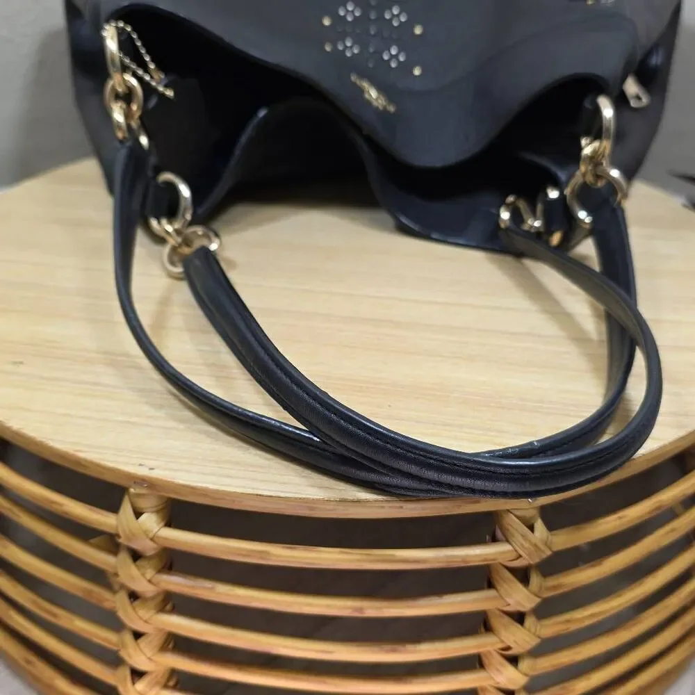 Coach Lexy Shoulder Bag with Rivets + Matching Wallet